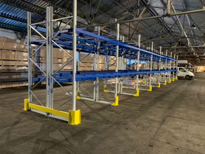 We equipped the warehouse in Riga with new pallet racks